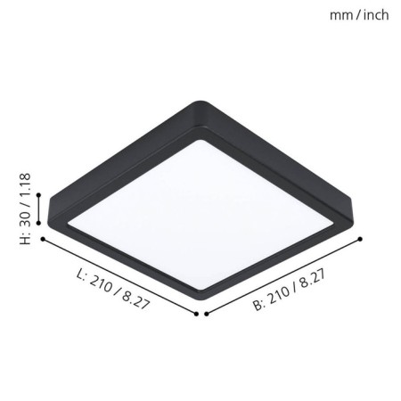 Fueva LED LED 17W 1800LM, 3000k-1