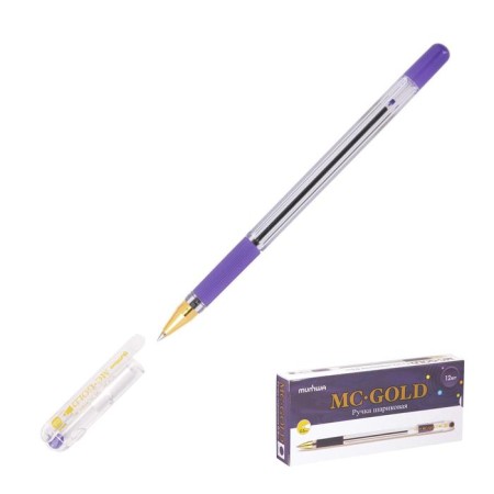 Balloon handle Munhwa MC Gold, node 0.5 mm, violet ink, barcode on the handle-1