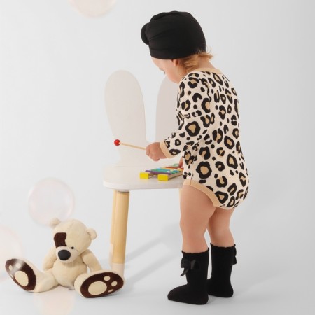 Body with DL. Sleeve Kroshka I am Leopard, height 74-80 cm-2