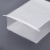 Paper package, with a window, rectangular bottom, white, 13 x 10 x 28 cm