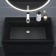 Sink uperwood Classic quartz 70 cm, quartz, black matte, coal