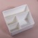 SHITE organizer for storage, 4 sections, 14.5 × 9 × 13 cm, white color