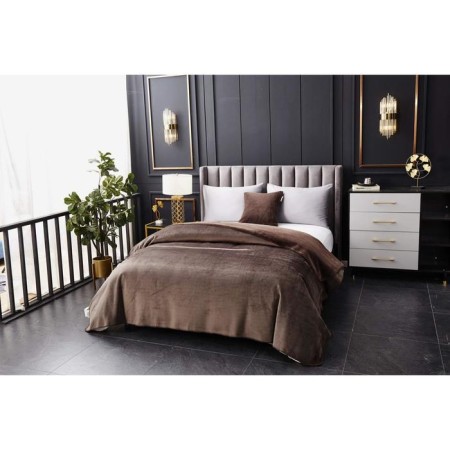 Antoine bedspread, size 220x240 cm, coffee color