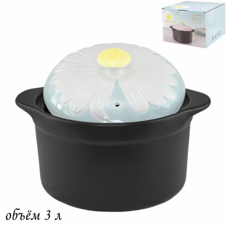 Lenardi fiore pan, with a lid, 3 l