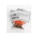 Handle button Dome Ceramics 003, ceramic, orange