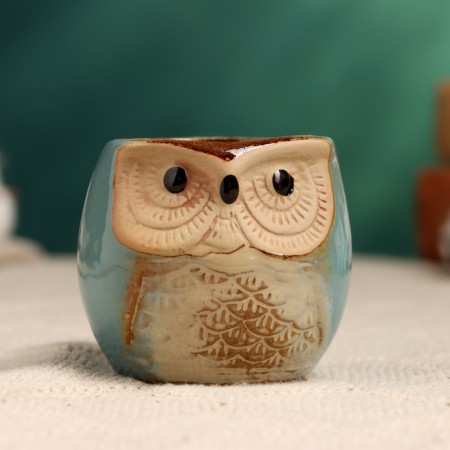 Pot "Owl Ava" 6x6x6.5cm, mix-4