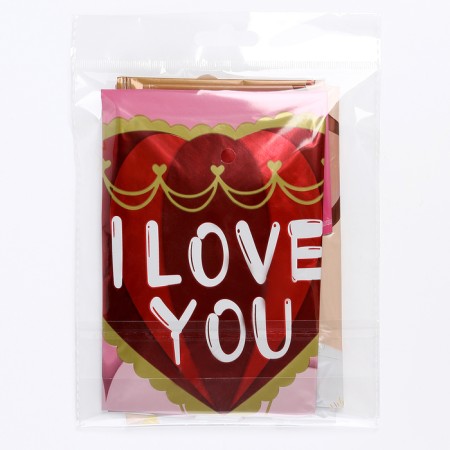 A set of balls “Angel Pink”, foil, latex, 10 pcs.-4