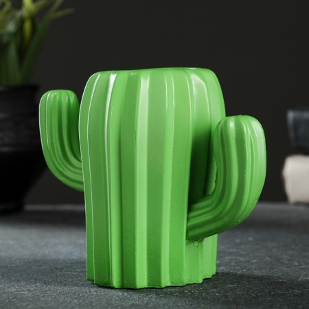 Kashpo-Vaza "Cactus" Green, 14x9x11cm-3