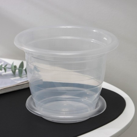 Pot for orchids with a pallet, 2 l, the color is transparent-3