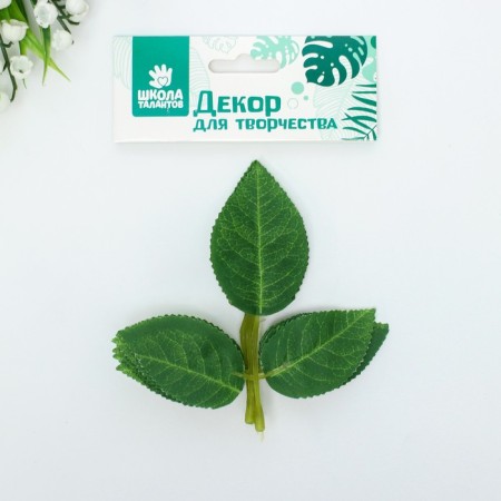Decor for creativity "Leaves No. 9" set 4 pcs.