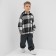 Children's shirt kaftan insulated, gray color, size 38 (146-152 cm)