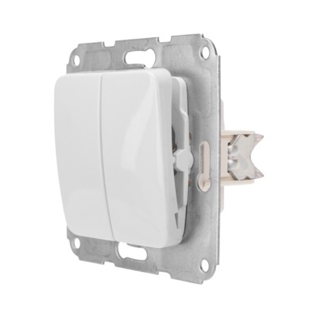 2-clat circuit breaker Kranz hidden installation, 10a, white Kranz KR-78-0202-3