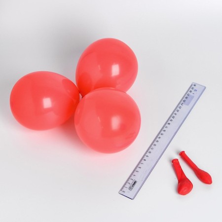 Shar Latex 5 "Makarun", set of 100 pcs., Water bombs, red color