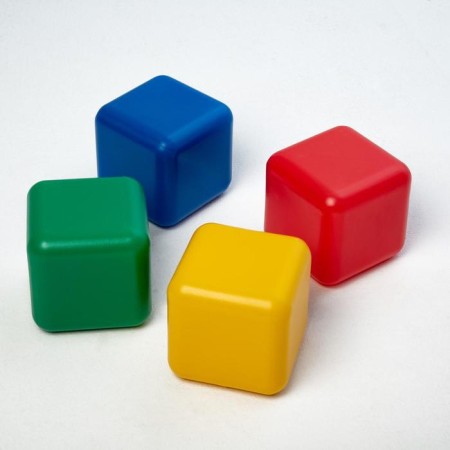 Set of colored cubes, 4 pieces, 12 x 12 cm-5