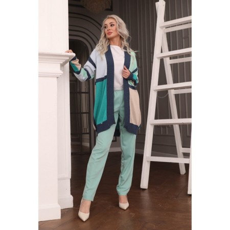 Cardigan female, size 50, mint color-14