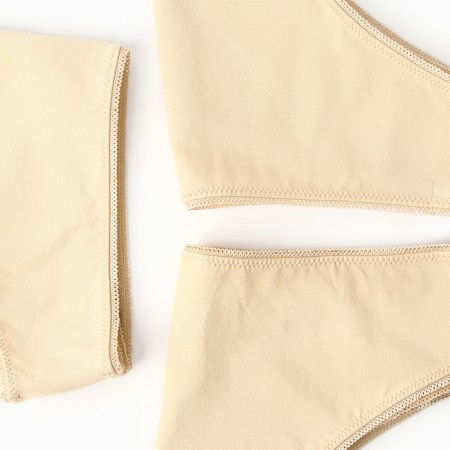 Set of female panties of Brazilian (3pcs), fried almonds, size 48 (l)-7