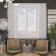 Tulle to the kitchen without curtain tape, size 165x170cm, white color, 100% polyester
