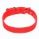 Two -layer collar with a swivel 58 x 3 cm, polyester, red