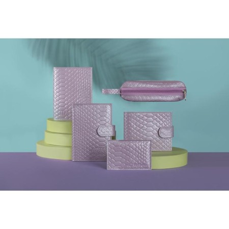 Textura passport cover, pink color-3