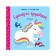 The unicorn is sad. Book with windows