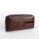 Women's wallet on lightning, brown color