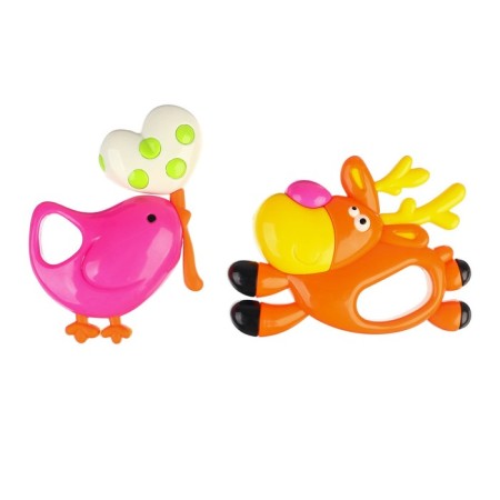 A set of rattles "deer and bird", 2 pcs, crumb me-2