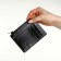 Busmel on leather, Textura, 8 cards, black color