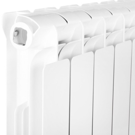Aluminum radiator Stout Bravo, 500 x 80 mm, 14 sections, lower right connection-3
