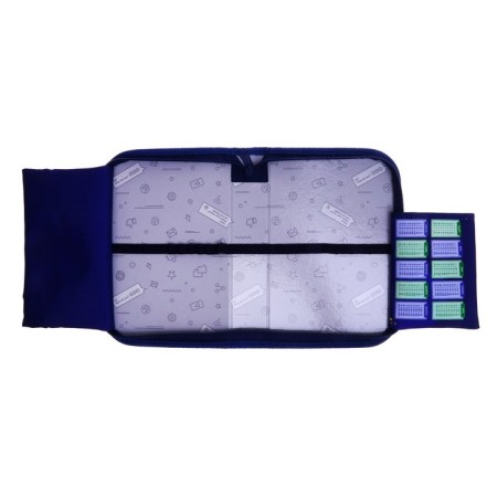 Penal 1 section 140 x 210 x 40 mm, folding pocket and cosmetic bag, fabric, calligrata topontent "Montstrika"-4