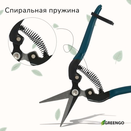 Garden scissors, 8 "(20 cm), with plastic handles, Greengo-8