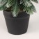 Christmas tree decor "snowy with sparkles, in a pot" 22x7.5 cm