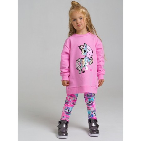 Set for girls: sweatshirt and leggings, size 116-2
