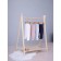 Slider on a wide Rant Base elastic band, seams outward, height 62 cm, milk color