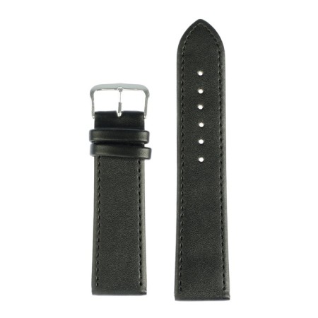 Solomon watch strap, 22 mm, genuine leather, L-20 cm, black-1