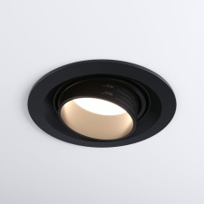 The built -in LED lamp with adjustment of the lighting angle Elektrostandard, Zoom, 92x90x93 mm, 10W, LED, 1120LM, 4200K, black color black