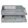 A set of horizontal paper trays 2 pieces of Strong, on metal rods, gray
