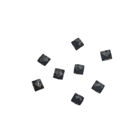 Plastic design TNL "Square", large black, 10 pcs
