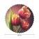 Gabloon on the table "Bouquet of tulips", round, Saten, d = 150 cm