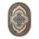 Ovalnaya carpet Rubin 20250a, size 80x150 cm
