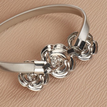Picking for curtains "Rose", 8.7 × 3.5 cm, 23.5 cm, silver color-2