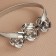 Picking for curtains "Rose", 8.7 × 3.5 cm, 23.5 cm, silver color