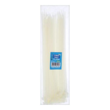 Nylon clamp 4.8x300, white-1