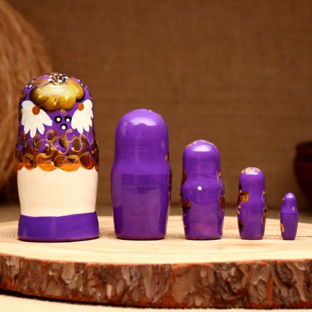 Matryoshka 5-doll "chamomile Lolita", 10-11 cm-1
