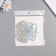 Stick paper, plastic "Crown of the Emperor" holography silver set 12 pcs 3 sizes