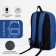 School backpack from lightning textiles, 4 pockets, Fulldorn, Blue color
