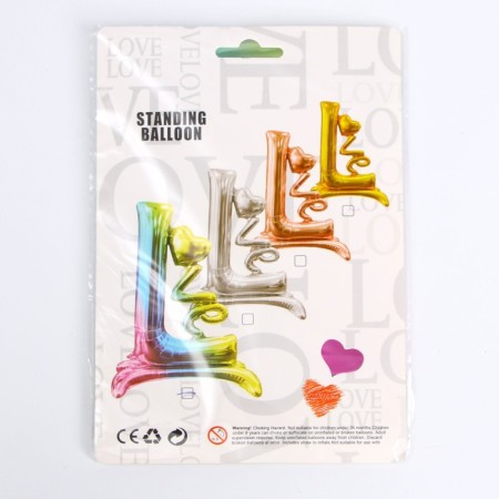Foil ball 40 "" Love in one letter ", gradient, under the air-2