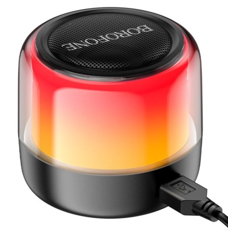 Portable column Borofone BP12, 2B1, 10 W, cable 1.36 m, BT5.2, AUX, black-2