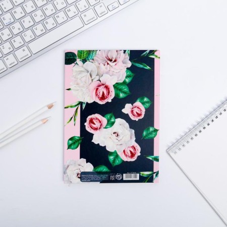 Diary "Rose", solid cover, A5, 80 sheets-2
