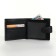 Male purse on the button, black color