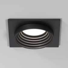 Builtrous lamp Elektrostandard, Senso, 90x90x30 mm, GU10, black color